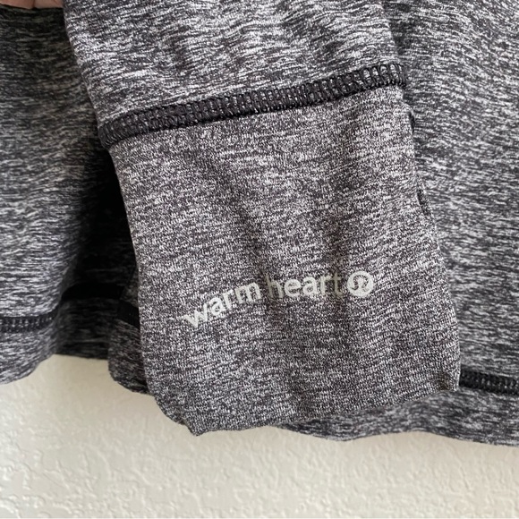 Lululemon Run: Your Heart Out Pullover (First Release) Heathered Black Size 8 - Picture 13 of 16